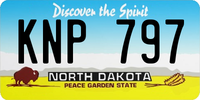 ND license plate KNP797