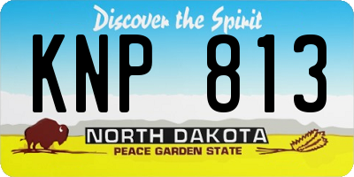 ND license plate KNP813
