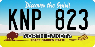 ND license plate KNP823