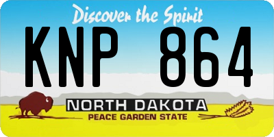 ND license plate KNP864
