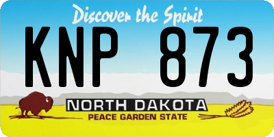 ND license plate KNP873