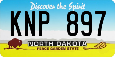 ND license plate KNP897