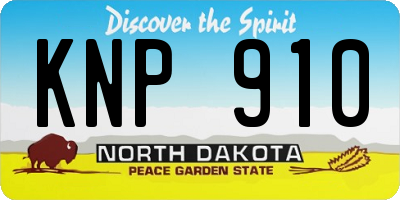 ND license plate KNP910