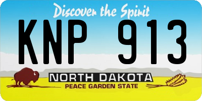 ND license plate KNP913