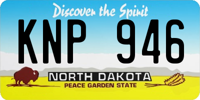 ND license plate KNP946