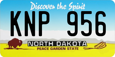 ND license plate KNP956