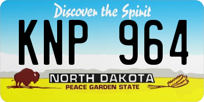 ND license plate KNP964