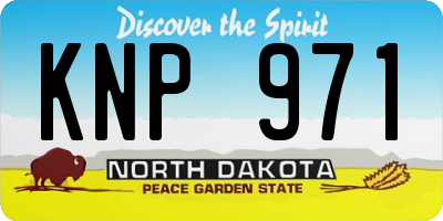 ND license plate KNP971