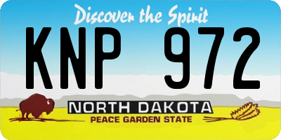 ND license plate KNP972
