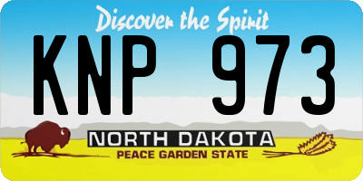 ND license plate KNP973