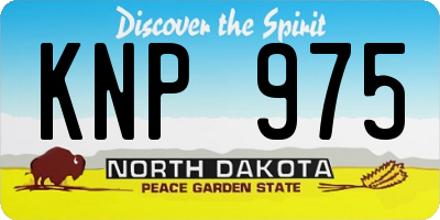 ND license plate KNP975