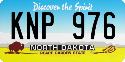 ND license plate KNP976