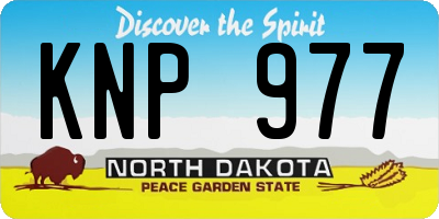 ND license plate KNP977