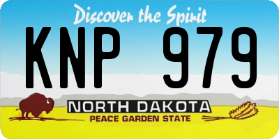 ND license plate KNP979