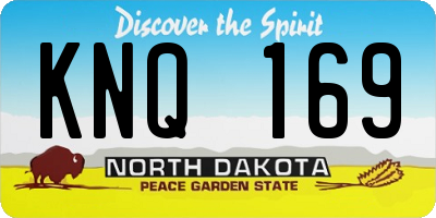 ND license plate KNQ169