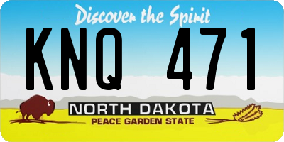 ND license plate KNQ471