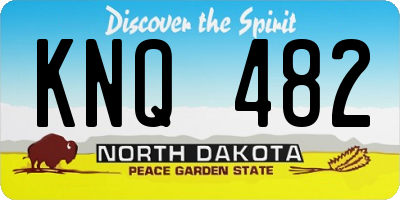 ND license plate KNQ482