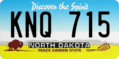 ND license plate KNQ715