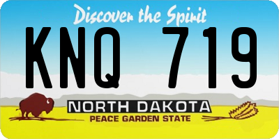 ND license plate KNQ719