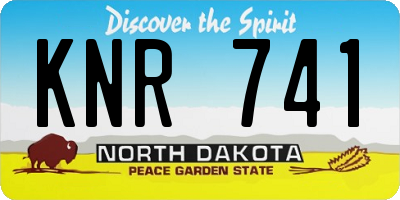 ND license plate KNR741