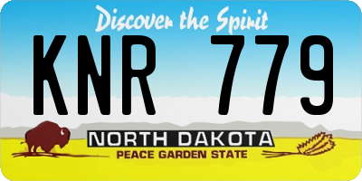ND license plate KNR779