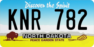 ND license plate KNR782