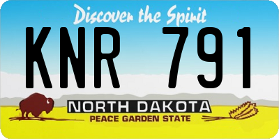 ND license plate KNR791
