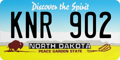 ND license plate KNR902