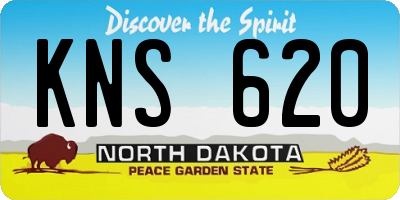 ND license plate KNS620