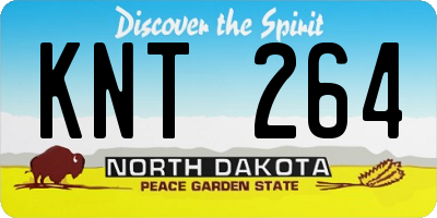 ND license plate KNT264