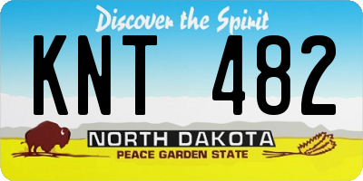 ND license plate KNT482