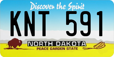 ND license plate KNT591