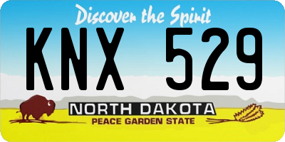 ND license plate KNX529