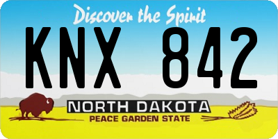 ND license plate KNX842
