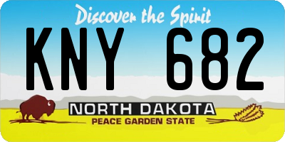 ND license plate KNY682