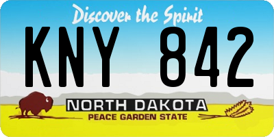 ND license plate KNY842