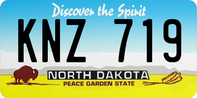 ND license plate KNZ719