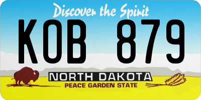 ND license plate KOB879
