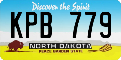 ND license plate KPB779