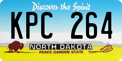 ND license plate KPC264