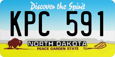 ND license plate KPC591