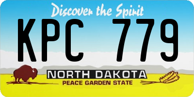 ND license plate KPC779
