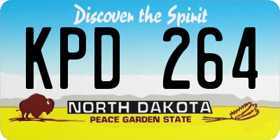 ND license plate KPD264