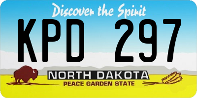 ND license plate KPD297