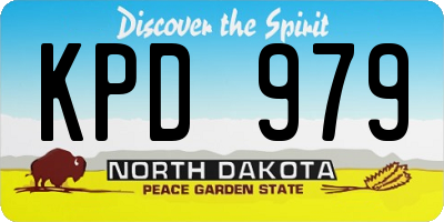 ND license plate KPD979