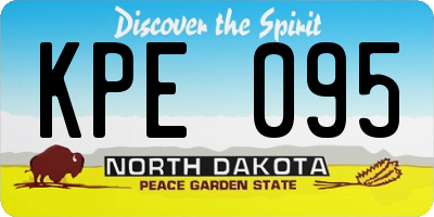 ND license plate KPE095