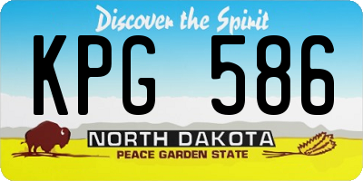 ND license plate KPG586