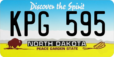 ND license plate KPG595