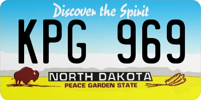 ND license plate KPG969