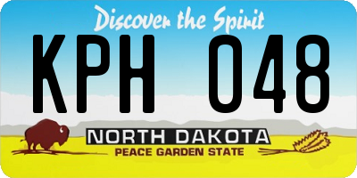 ND license plate KPH048